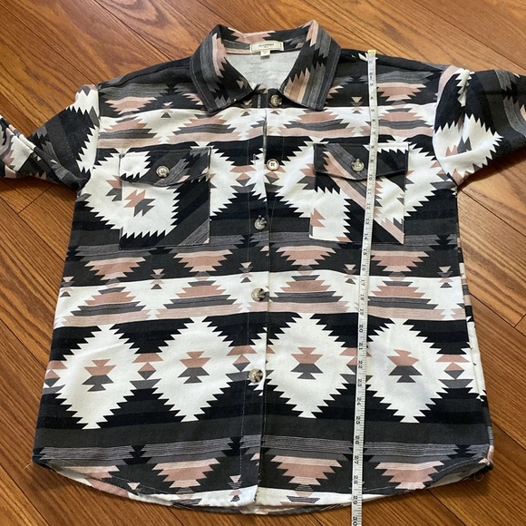 No Comment NY-LA woman’s Aztec shacket Jacket shirt long sleeve, size XL - Picture 12 of 14